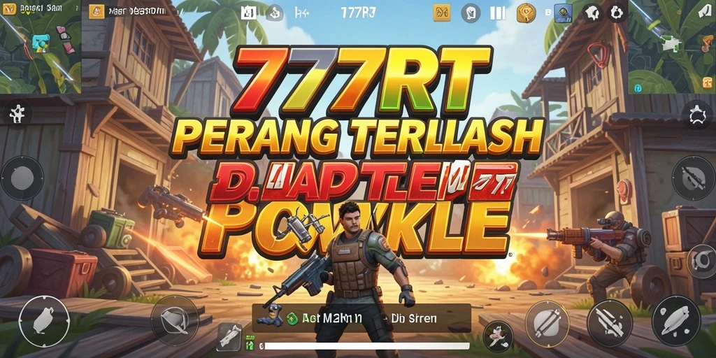 Tangkapan layar menunjukkan aksi mendebarkan dalam game Battle Royale.