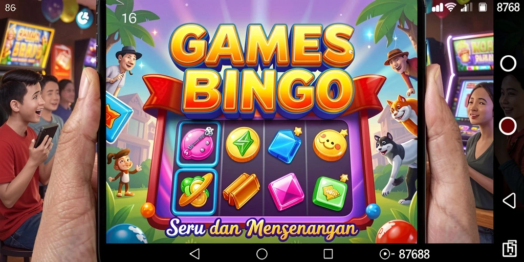 Tampilan gameplay seru dalam 8768 Bingo.