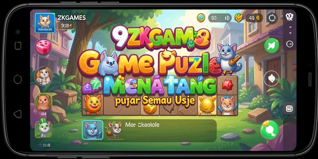 Tampilan gameplay 9ZKGAMES yang seru dan menantang.