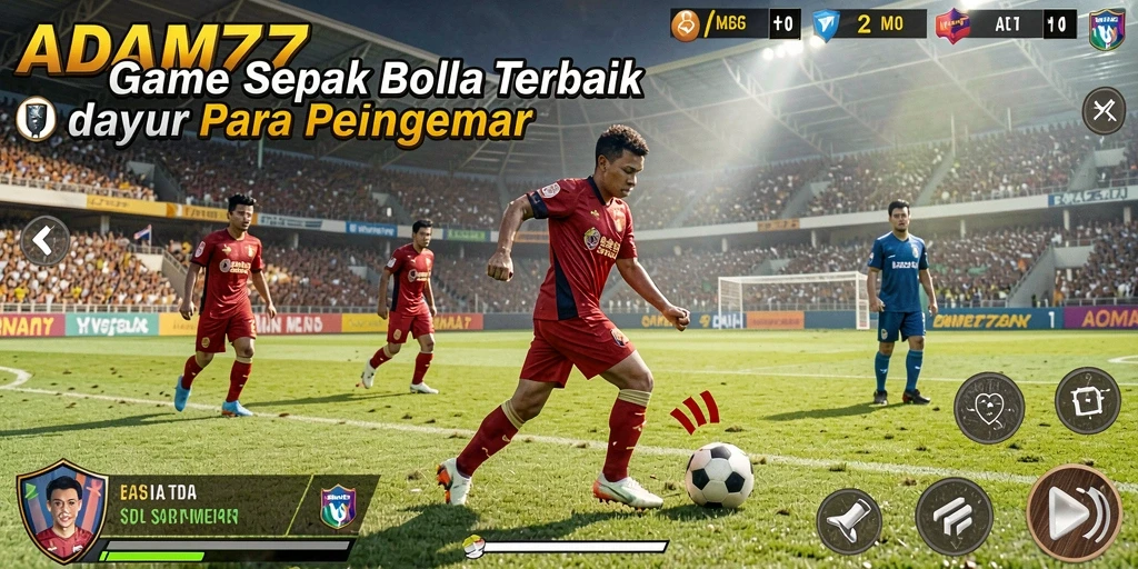 Tampilan gameplay seru dalam ADAM77 saat pemain bertanding.