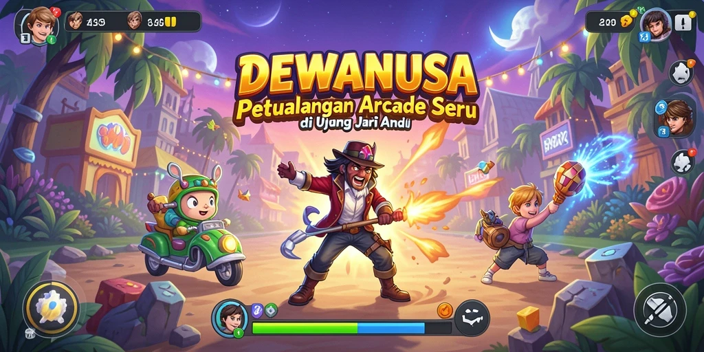 Tampilan gameplay yang menarik di DEWANUSA, penuh aksi dan tantangan.