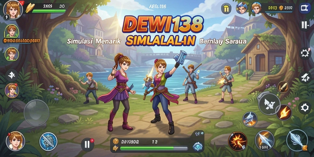 Tampilan screenshot utama DEWI138 menunjukkan gameplay Simulation yang menarik.