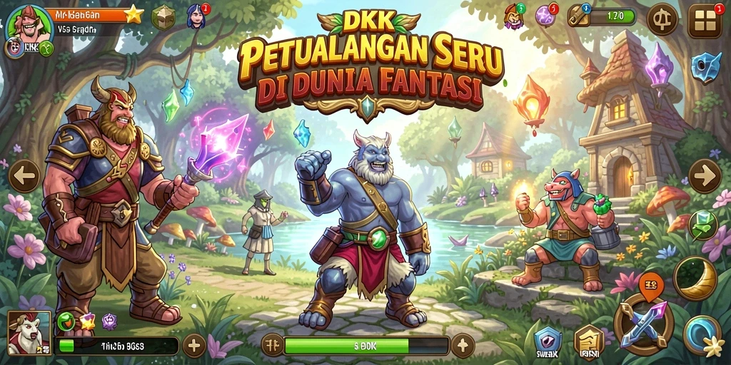 Tampilan gameplay petualangan yang penuh aksi dan tantangan.