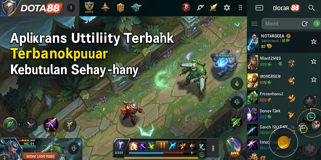 Tampilan utama DOTA88 menampilkan berbagai fitur Utility yang menarik.