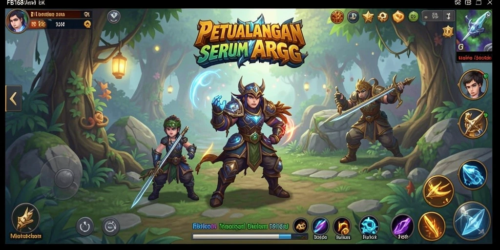Tampilan gameplay yang mendebarkan dalam perjalanan petualangan ARPG.