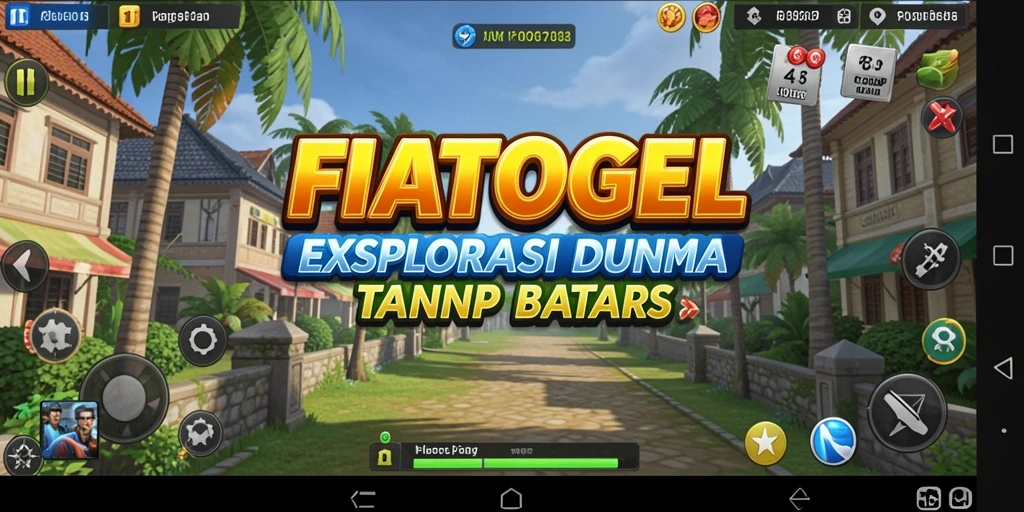 Tangkapan layar menampilkan dunia terbuka yang luas di FIATOGEL.