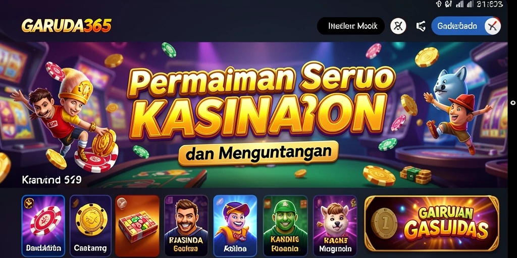 Tampilan screenshot dari GARUDA365 dengan gameplay kasino yang menarik.