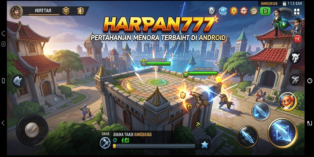 Tangkapan layar menunjukkan strategi menara dalam aksi.