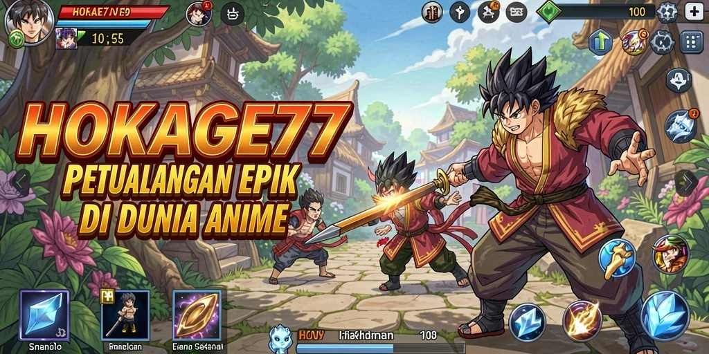 Tampilan gameplay HOKAGE77 yang seru dan penuh warna.