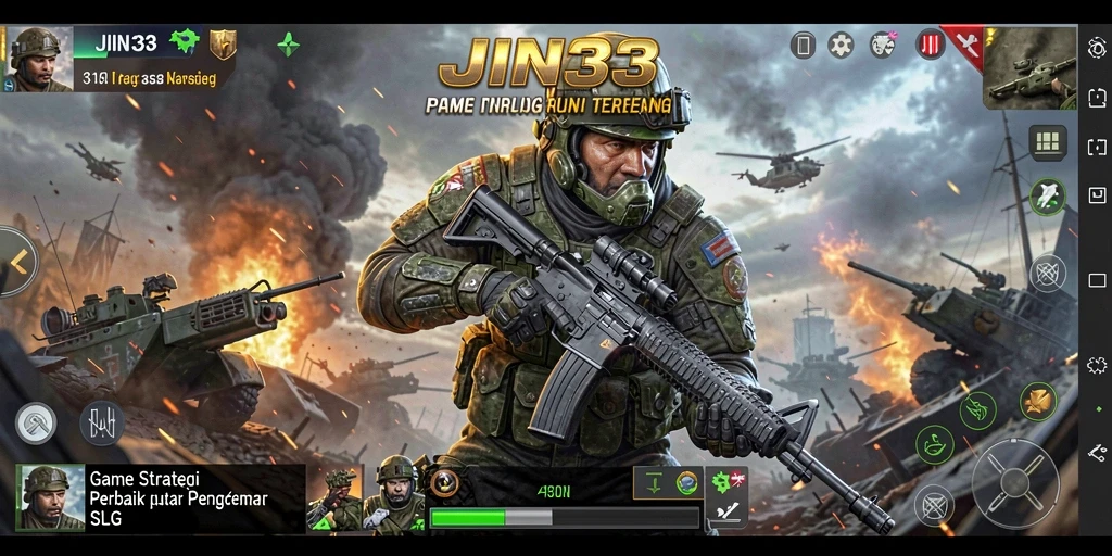 Tampilan gameplay menakjubkan dari JIN33 yang penuh strategi.