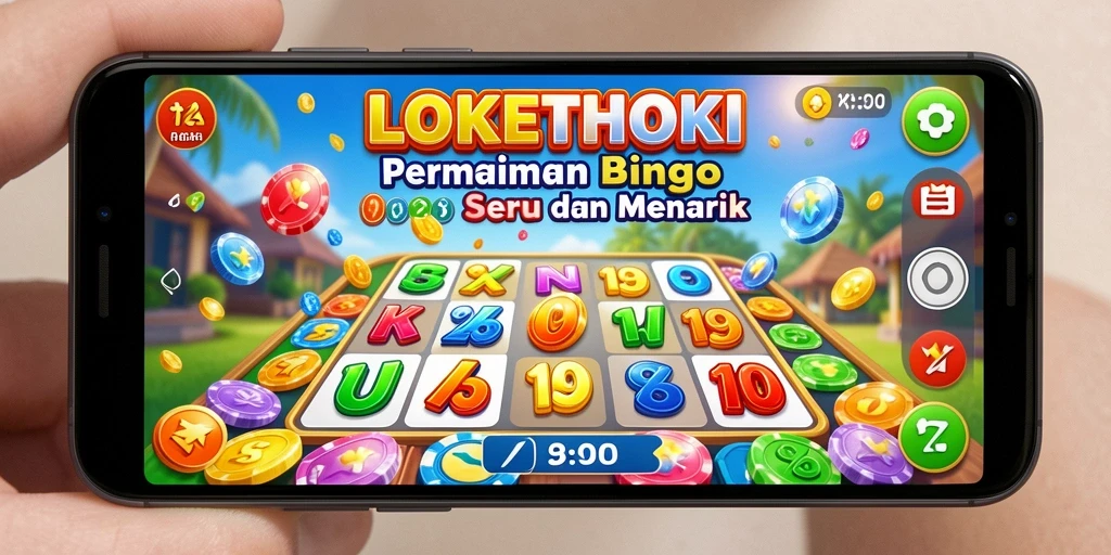 Tampilan gameplay LOKETHOKI yang menarik dan seru dalam permainan Bingo.