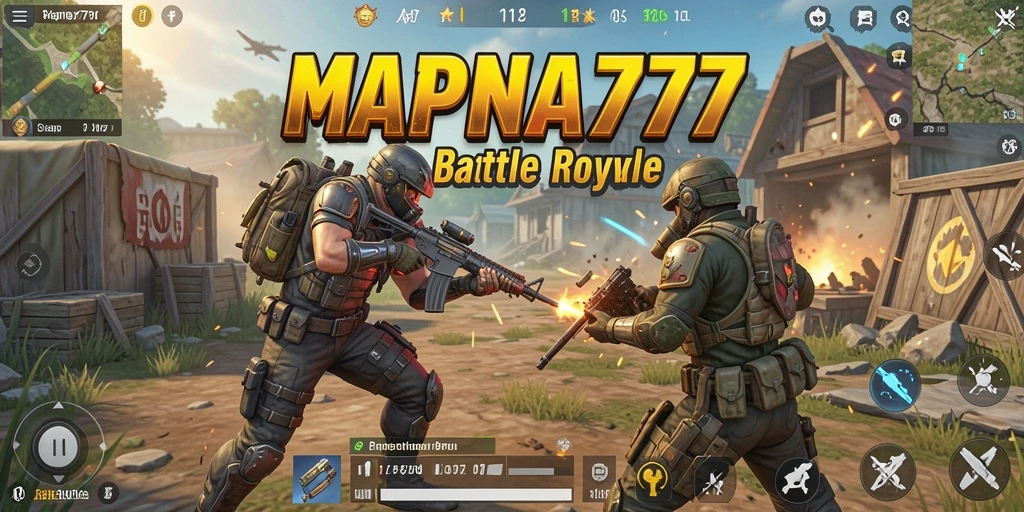 Gameplay seru MAPNA777 dalam pertempuran Battle Royale.