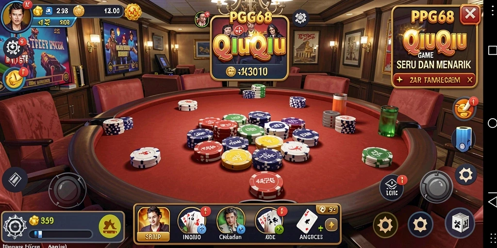 Menampilkan gameplay mendebarkan dari PGG68, permainan QiuQiu yang seru.