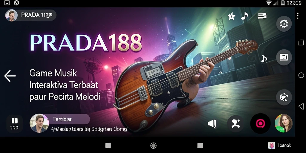 Tampilan gameplay interaktif PRADA188 dengan tantangan musik yang seru.