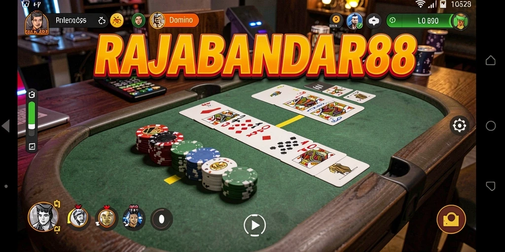 Tampilan gameplay seru dari RAJABANDAR88 saat dimainkan.