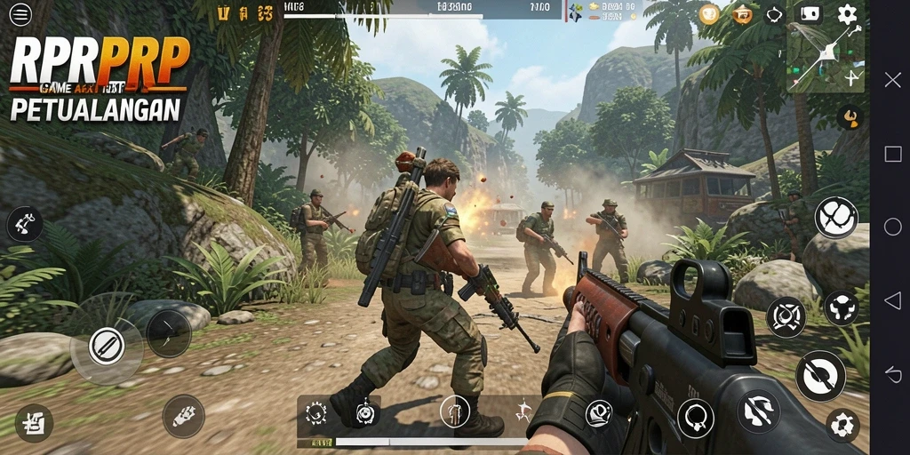 Tampilan gameplay RPRPRP yang menarik dan penuh aksi.
