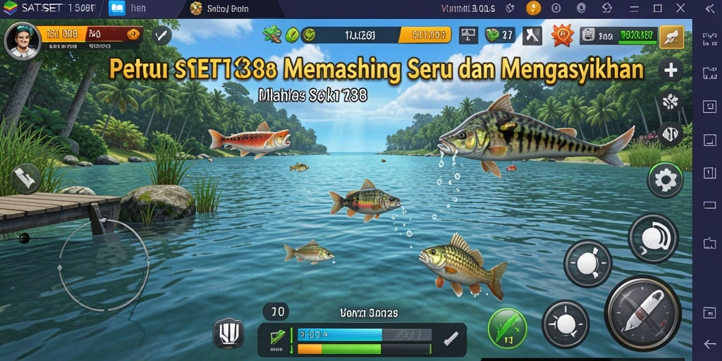 Tampilan gameplay SATSET138 yang menarik dengan aksi memancing seru.