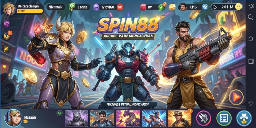 Tangkapan layar gameplay SPIN88 yang penuh aksi dan keseruan.