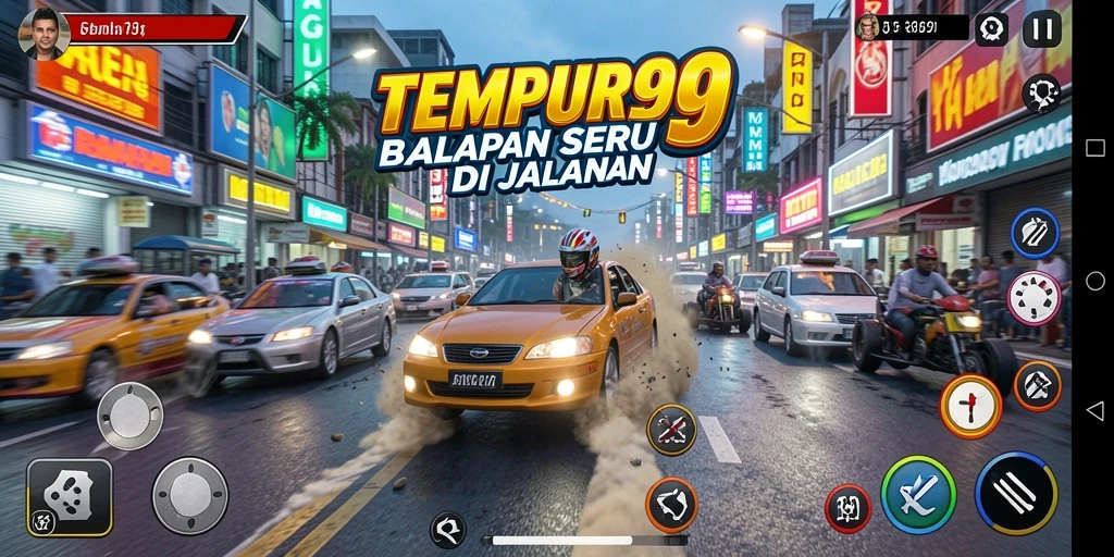 Gameplay seru dan mendebarkan dalam TEMPUR99.