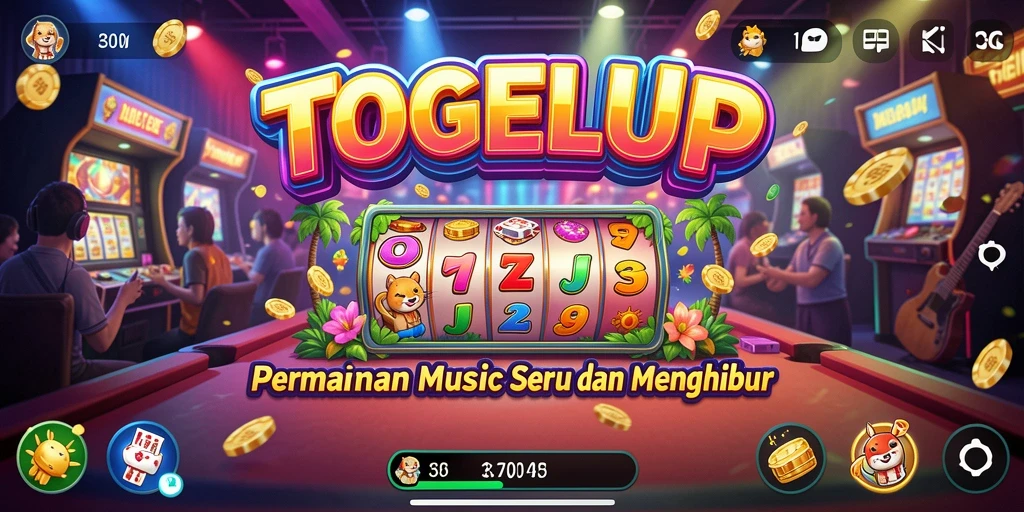 Screenshot gameplay TOGELUP yang menampilkan keseruan bermain musik.