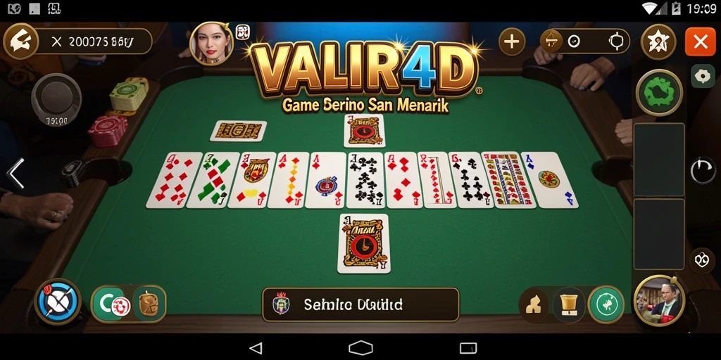 Gameplay menarik dan seru dari VALIR4D dalam permainan Domino.