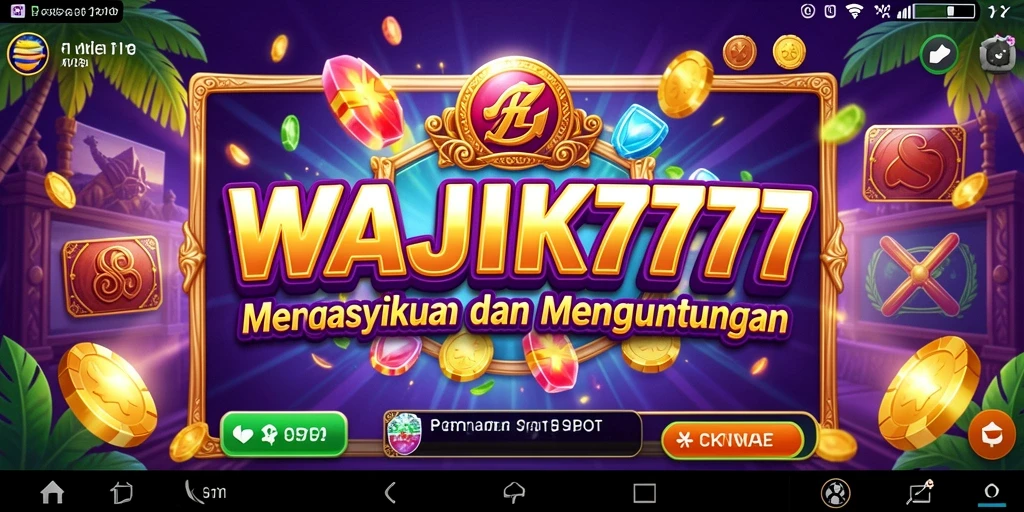 Tampilan gameplay Slot yang menarik dan mengasyikkan dari WAJIK777.