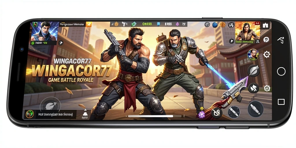 Tampilan seru gameplay WINGACOR77 dalam Battle Royale