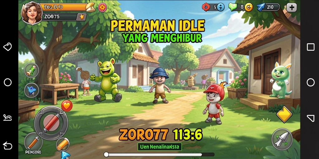 Tangkap momen seru gameplay ZORO77 dalam mode Idle.